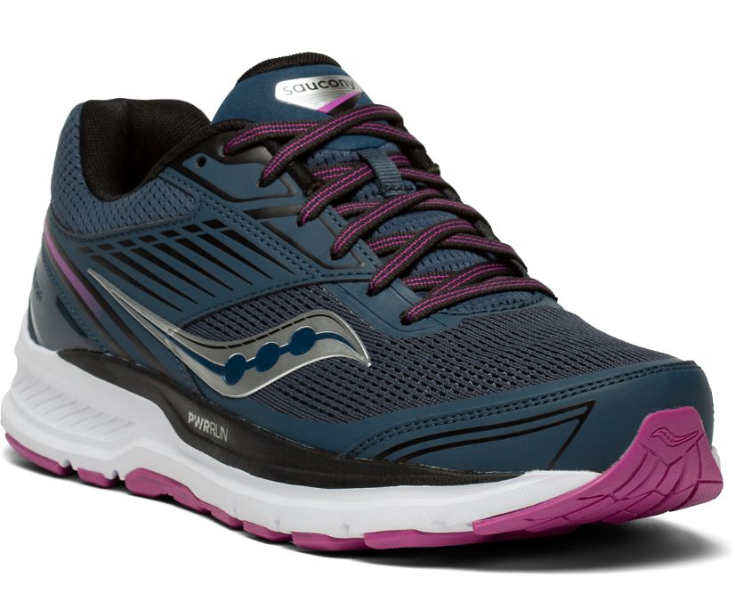 Women's Saucony Echelon 8 Running Shoes Navy | Singapore 099XYUF